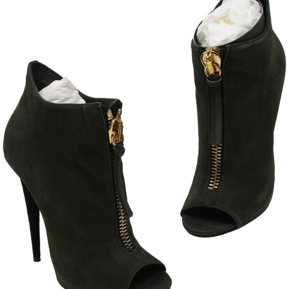 Giuseppe Zanotti Olive 38 Booties GZ-1021P-0005